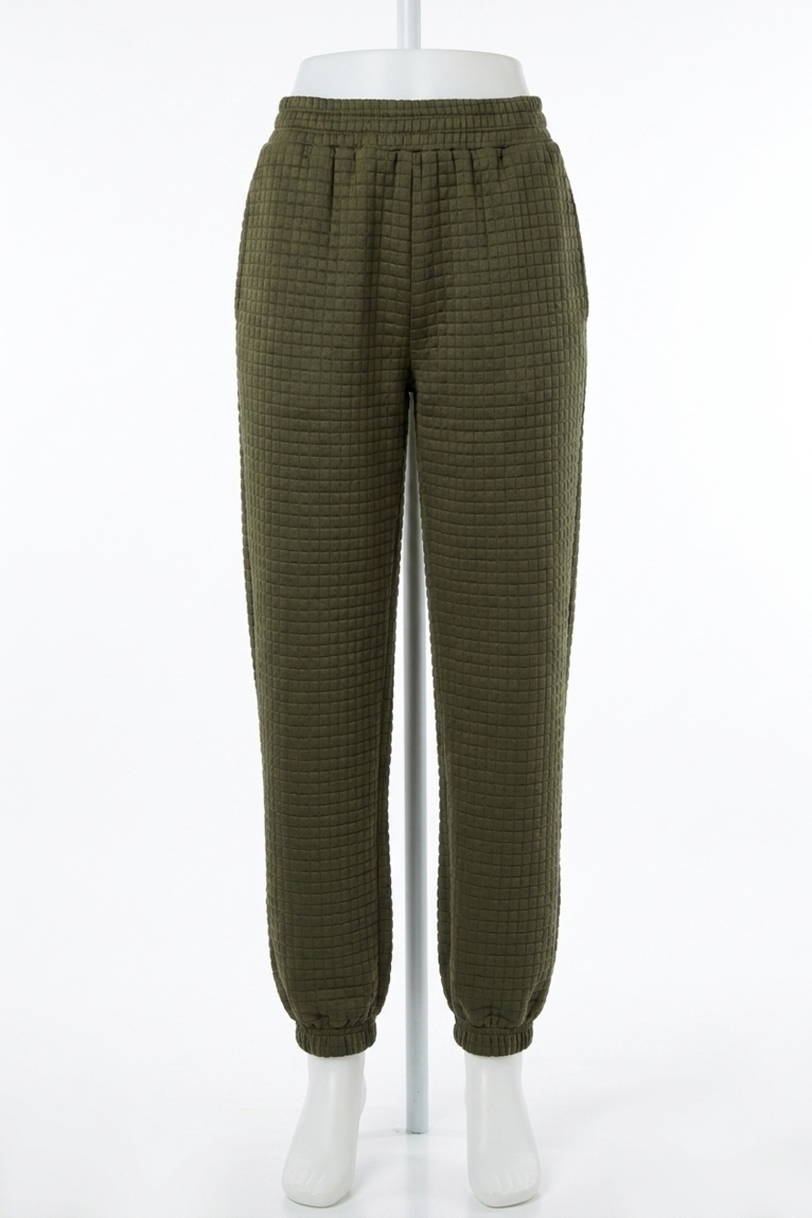 NEW AMPERSAND AVE quilted jogger pants in olive